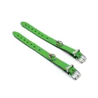 Leather Handcuffs Mini O-Ring – Green — Photo 6