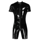 Black Level Men's Shiny Vinyl Playsuit – L — Photo 7