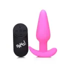 Vibrating Silicone Butt Plug with Remote Control – 15 cm (5.9″) – Pink — Photo 6