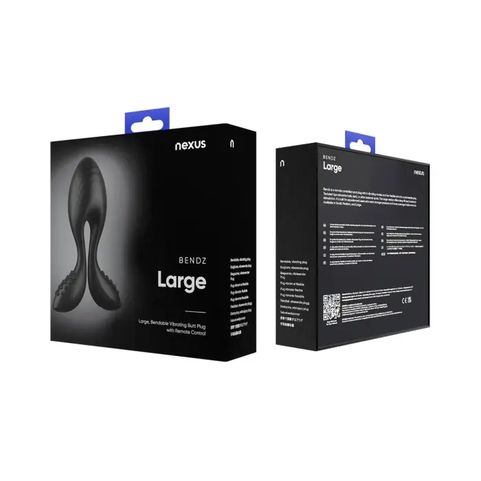 Nexus Bendz reguliuojamas analinis kištukas – L – Juodas
