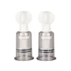 Maza krūšu galu un klitora piesūcēju sūkņu komplekts – caurspīdīgs Foto 2