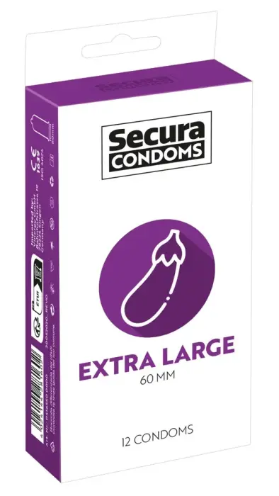 Secura Extra Large Condoms – 12 pcs
