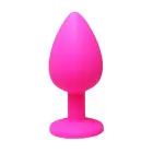 Butt Plug with White Crystal – 9 cm – Pink — Photo 2