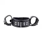 Leather Neck and Hand Restraints – Black — Photo 1