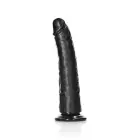 Slim reālistisks dildo ar piesūcekni – 18 cm (7″) – Melns Foto 3
