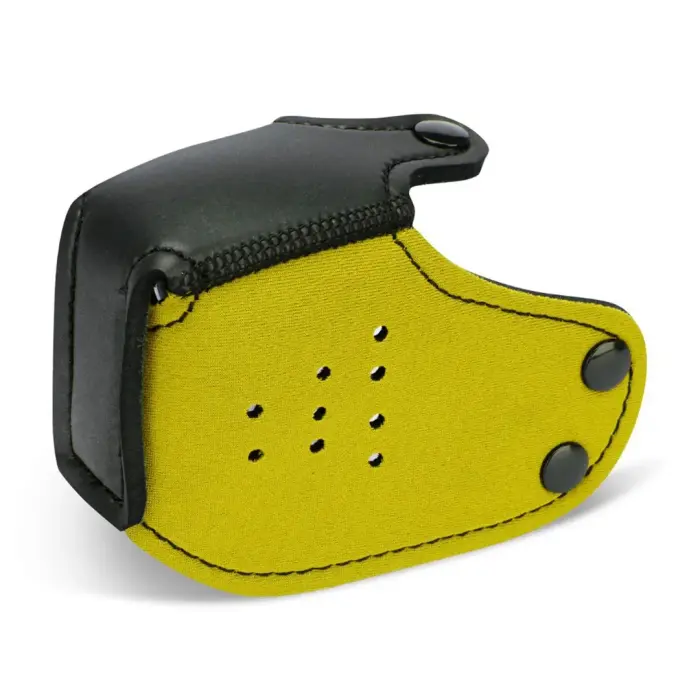 Master Series K9 Neoprene Puppy Muzzle Yellow – Adjustable Canine Mask