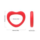 Sweetheart Cock Ring – Red — Photo 3