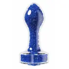 Blush Oh My Gem – анальная пробка из боросиликатного стекла с сердечком на основании – синий – 8,3 см — Фото 5
