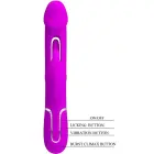 PRETTY LOVE Kampas 3-vienā daudzfunkcionālais truša vibrators – 18 cm (7″) – violets — Foto 6
