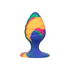 Cheeky Swirl Anal Plug – M – Multicolored — Photo 1