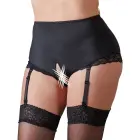 Cottelli Collection kelnaitės su kojinių dirželiais ir nėrinių dekoru – juodos – XL — Nuotrauka 2