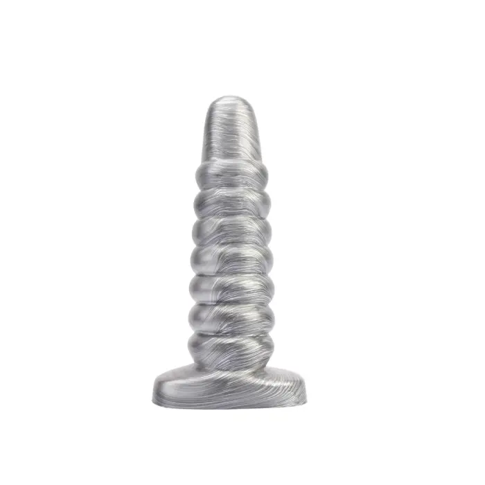 Silver Ditto Beers dildo – 20 cm (8″) – Sudrabs