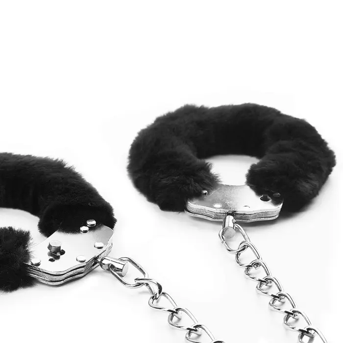 Fetish Pleasure Fluffy Leg Cuffs Black Foto 4