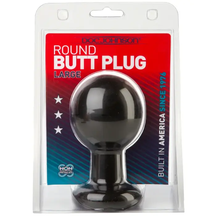 The Classic Round Butt Plug – L – Black