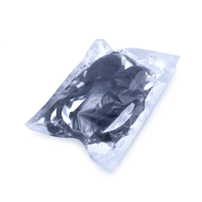 Liels rievots piepūšams dildo – 23+ cm – Melns Foto 9