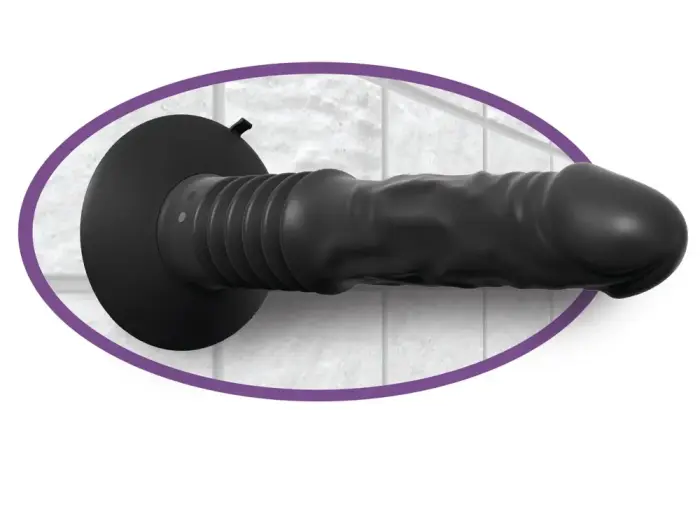 Vibrating Ass Fucker Dildo – 21 cm – Black Photo