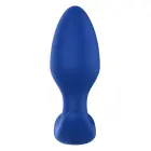 FORTO Vibrating Anal Plug – analinė kamštis – silikonas – mėlynas – 10 režimų — Nuotrauka 3