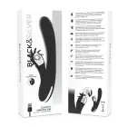 Black & Silver Johnny vibrators – 24 cm (9.5″) – melns — Foto 8