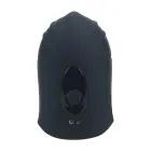 Regulējams vibrējošs silikona dzimumlocekļa galviņas stimulators – melns Foto 6