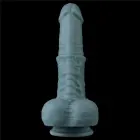 Lovetoy Dual Layer Silicone Nature Cock – rechargeable thrusting vibrating dildo – 11 inch – remote — Photo 13