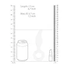 Gripper klaasist dildo rõngaga – 20 cm (8″) – valge — Foto 8