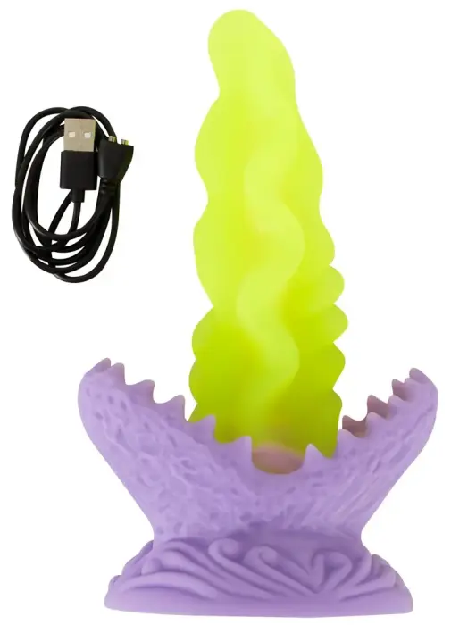 Beasty Cocks Passion Plant LED dildo – 22 cm (8.7″) – Šviečiantis tamsoje Photo