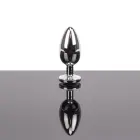 Jeweled Hollow Butt Plug – M – 7.7 cm – Clear — Photo 1