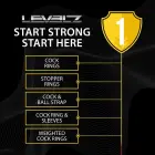 LEVELZ силиконовый ремень для члена и яичек – черный — Фото 7