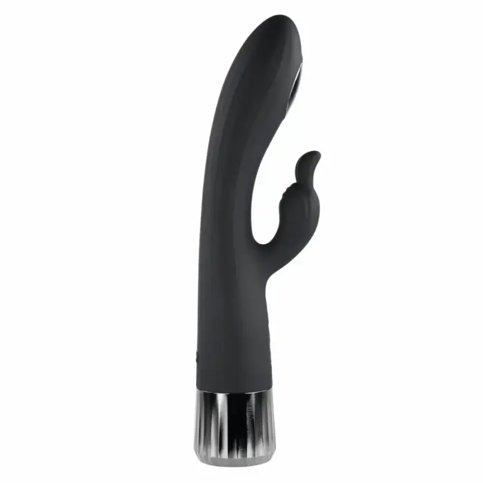 Evolved Heat Up & Chill Dual Motor Vibrator – 22 cm (8.5″) – Black