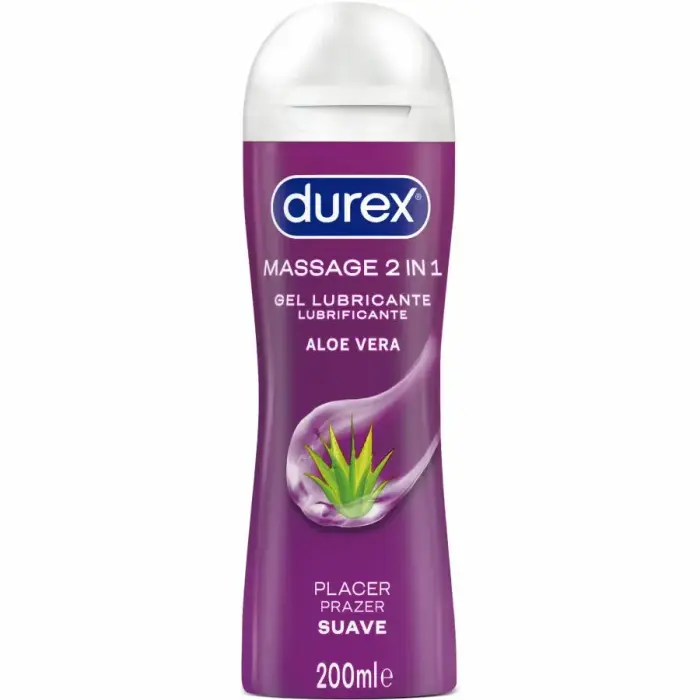 Durex Play 2-in-1 Aloe Vera лубрикант и массажный гель на водной основе – 200 мл