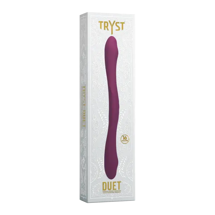TRYST Duet Double-Ended Vibrator with Remote – Purple