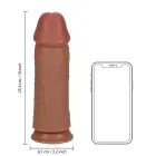 Ypač storas tiesus dildo – 25.4 cm (10″) – Kūno spalva — Nuotrauka 7