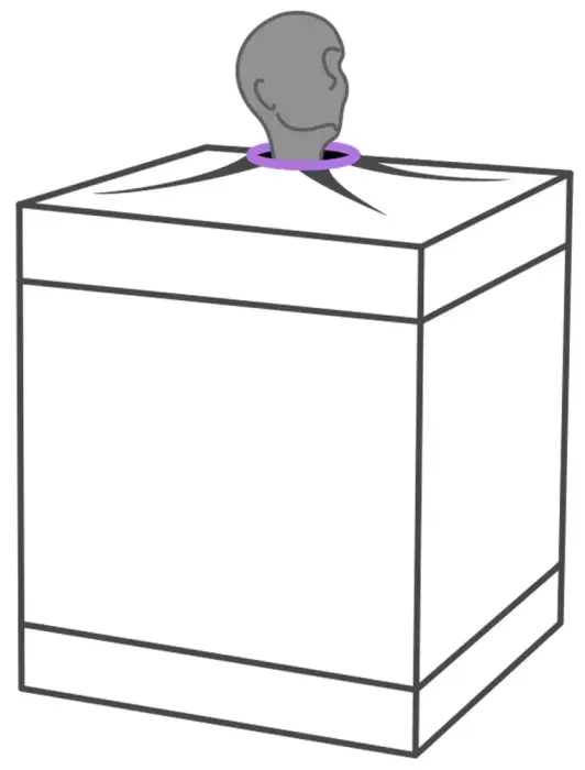 Secret Dome Bukkake BDSM krēsls – violets Foto 12