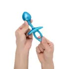 B-Vibe lemputės formos analinis kištukas – 6.35 cm (2.5″) – Mėlynas — Nuotrauka 6