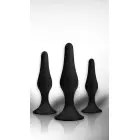 Analinių kištukų rinkinys - 3 vnt. - Juodas Photo