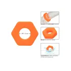 Alpha Prolong Sexagon Ring – Orange — Photo 4