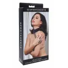 Sportsheets Velvet Noir – collar with removable chain and clamps – adjustable – black — Photo 1