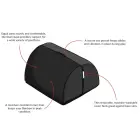 Liberator BonBon pozīciju spilvens – melns Foto 11