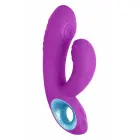 Двойной вибратор FemmeFunn Cora – 16.5 см (6.5″) – фиолетовый — Фото 2