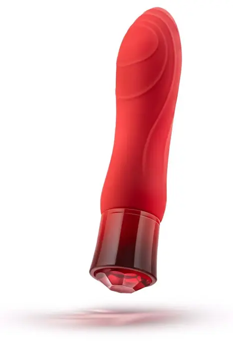OH MY GEM DESIRE RUBY vibrators – 14 cm (5.5″) – sarkans Foto 2