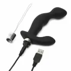 Fifty Shades of Grey Relentless Vibrations Silicone Remote System – 13 cm – Black — Photo 3