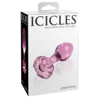 Icicles Nr. 48 – Stiklinis dildo – 8.9 cm – Clear Photo