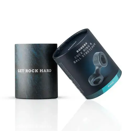 Boners Cock Ring and Ball Stretcher - Grey Photo