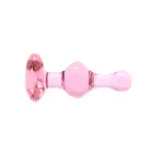 Stiklinis širdies formos dildo – 10 cm (4″) – Skaidrus — Nuotrauka 5