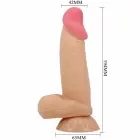 Pretty Love Sliding Skin TPR dildo iminapaga – 19.4 cm (7.6″) – nahavärv — Foto 6