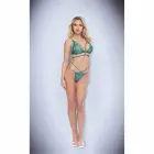 Baci Lingerie Twilight Petals gėlėtas nėrinių bodis – žalias – S/M — Nuotrauka 3
