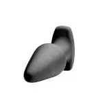 Model R - Smooth Rimming Anal Plug – 10 cm (4″) – Black — Photo 3