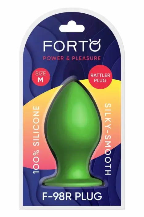 FORTO F-98R Rattler Cone anālais spraudnis – M – Zaļš