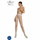PASSION ECO S007 Mesh Bodysuit – White – One Size — Photo 1