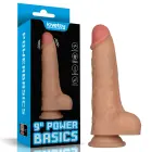 LoveToy Power Basics Cock – rechargeable vibrating realistic dildo with suction cup – 22.8 cm (9 inch) — Photo 14